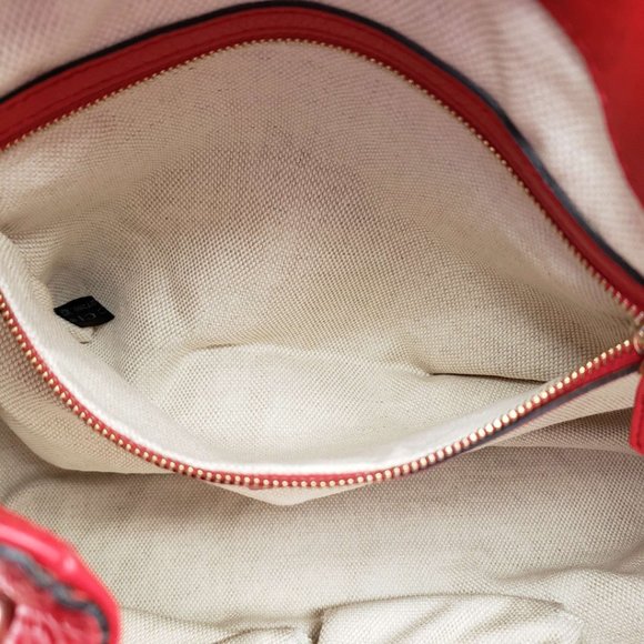 100% Authentic Gucci Soho Medium Red Shoulder Bag - Picture 11 of 16